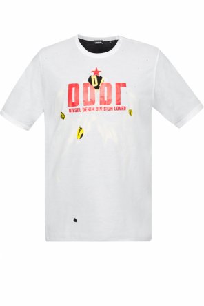 Two-layered t-shirt with raw trim, zdjęcie 1 Two-layered t-shirt with raw trim od Diesel